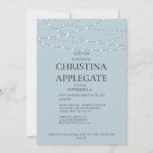 Invitation Lumières de clôture en bois Baby shower par Mail P (Dos)