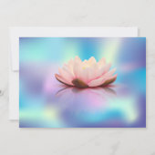 Invitation Lumières de corde de lotus holographiques Fête de (Dos)