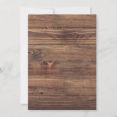 Invitation Lumières de Fée en Bois de Grange JE FAIS DU BBQ (Dos)