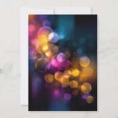 Invitation Lumières de fête Anniversaire (Dos)