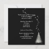 Invitation Lumières de fête de Noël (Dos)