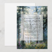 Invitation Lumières de forêt de conte de fées de mariage (Devant / Derrière)