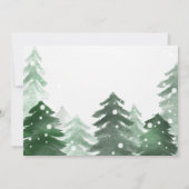 Invitation Lumières de forêt, forêt de bois, RSVP (Dos)