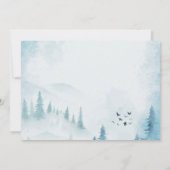 Invitation Lumières de forêt hivernale, RSVP (Dos)