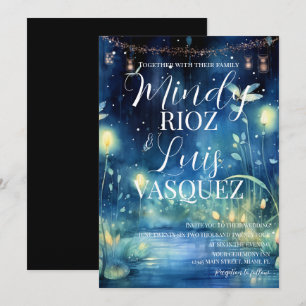 Invitation Lumières de guirlande de lucioles mignonnes Invita