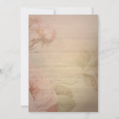 Invitation Lumières de guirlande en dentelle rustique Service (Dos)