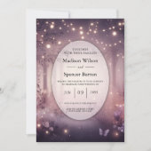 Invitation Lumières de la fée dans le Mariage de la lueur des (Devant)