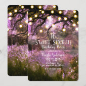 Invitation Lumières de la forêt enchantée de Rustic Spring Sw (Devant / Derrière)