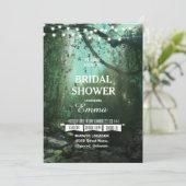 Invitation Lumières de la forêt enchantée Rustique Baby Showe (Debout devant)