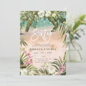 Invitation lumières de la jungle tropicale 60 soixante ans (Debout devant)