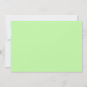 Invitation Lumières de néon vert bat mitzvah (Dos)