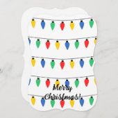 Invitation Lumières de Noël (Devant / Derrière)