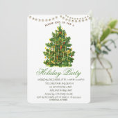 Invitation Lumières de Noël en guirlande pour sapin de Noël v (Debout devant)