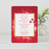 Invitation Lumières de Noël et Tinsel (Debout devant)