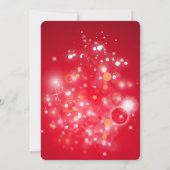 Invitation Lumières de Noël et Tinsel (Dos)