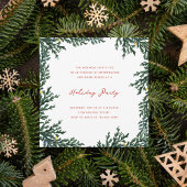 Invitation Lumières de Noël et verdure