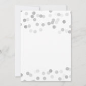 Invitation Lumières de parties scintillantes d'aluminium (Dos)