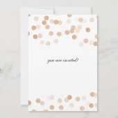 Invitation Lumières de parties scintillantes d'aluminium d'en (Dos)