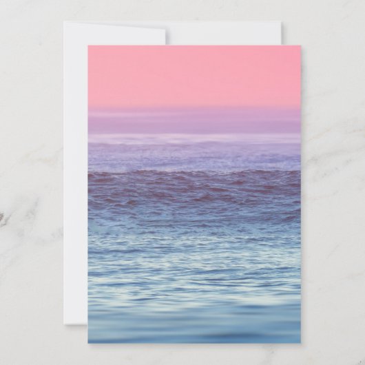 Invitation Lumières de plage tropicale pour mariage (Dos)