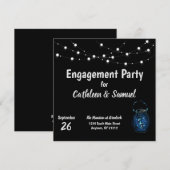 Invitation Lumières du café Firefly Party (Devant / Derrière)