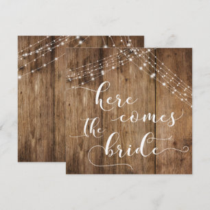 Invitation Lumières en bois carré voici le signe du chien de 