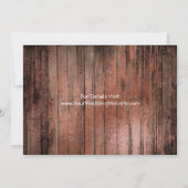 Invitation Lumières en pots Mason Respiration de bébé Rustiqu (Dos)