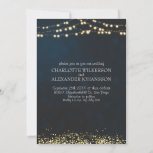 Invitation Lumières Féériques et Nuit Magique Paillettes