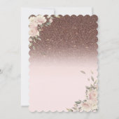 Invitation Lumières, Fleurs Parties scintillant Papillons 90e (Dos)