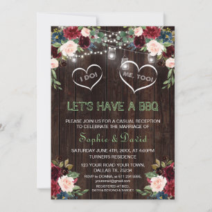 Invitation Lumières Florales de Teinte Bourguignonne Bois J'O