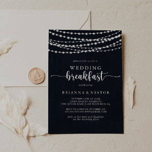Invitation Lumières Guinguette Mariage Petit Déjeuner