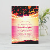 Invitation Lumières guirlandes Mariage Anniversaire Coucher d (Debout devant)