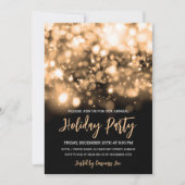 Invitation Lumières Or Moderne Fête de l'entreprise (Devant)