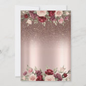 Invitation Lumières, Parties scintillant Bourgogne, Retraite (Dos)