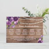 Invitation Lumières pourpres itinéraires de fleur de Fête de (Debout devant)