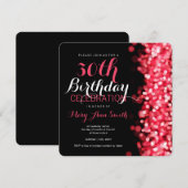 Invitation Lumières rouges pour le 30e anniversaire de la fêt (Devant / Derrière)