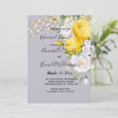 Invitation Lumières rustiques Revue de répétition Jaune Dîner (Debout devant)