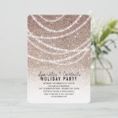 Invitation Lumières scintillantes Chic Parties scintillant Fê (Debout devant)