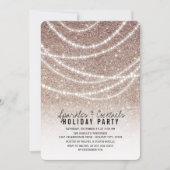 Invitation Lumières scintillantes Chic Parties scintillant Fê (Devant)