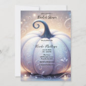 Invitation Lumières scintillantes de citrouille blanche pour  (Devant)