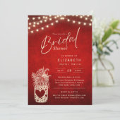 Invitation Lumières scintillantes | Rustic Barn Woodland Mari (Debout devant)