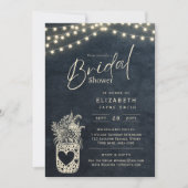 Invitation Lumières scintillantes | Rustic Barn Woodland Mari (Devant)