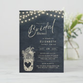 Invitation Lumières scintillantes | Rustic Barn Woodland Mari (Debout devant)