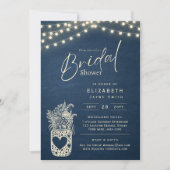 Invitation Lumières scintillantes | Rustic Barn Woodland Mari (Devant)