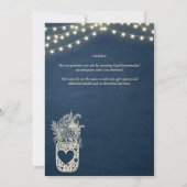 Invitation Lumières scintillantes | Rustic Barn Woodland Mari (Dos)