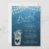 Invitation Lumières scintillantes | Rustic Barn Woodland Mari (Devant)