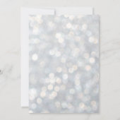 Invitation Lumières scintillantes Silver Ballroom Sweet 16 In (Dos)