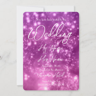 Invitation Lumières Shimmer Roses - Créez votre propre Mariag