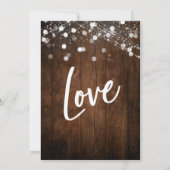 Invitation Lumières sur bois Rien de fantaisiste Juste une ré (Dos)