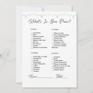 Invitation Lumières Suspendues pour Baby Shower "Qu'y a-t-il 
