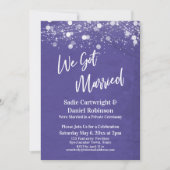 Invitation Lumières Texturé Nous sommes mariés Réception Viol (Devant)